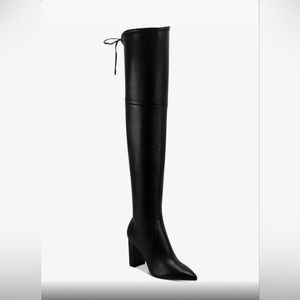 Marc Fisher Vany Over-The-Knee High-Heel Boots, faux leather, Black, Size 5